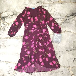 PERFECT FOR A NIGHT Out!  Women's Draper James Sz Small Ruffle Wrap Dress.NWT